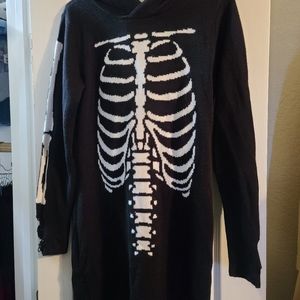 Hooded Hot Topic Skeleton sweater